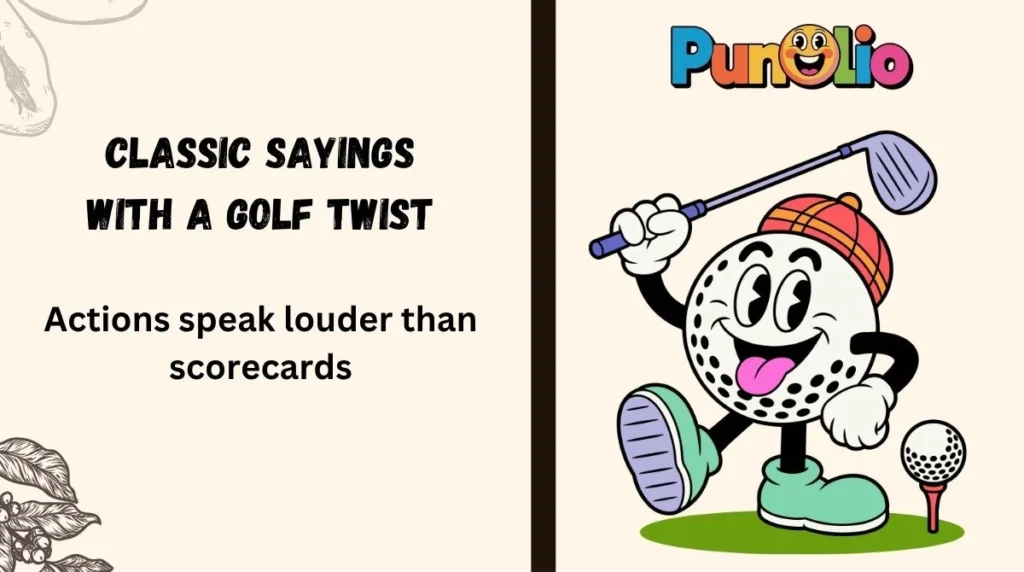 Classic Sayings With a Golf Twist