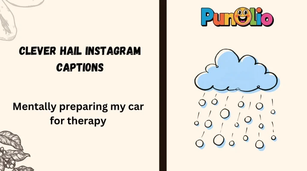 Clever Hail Instagram Captions