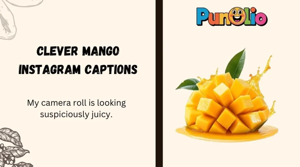 Clever Mango Instagram Captions 