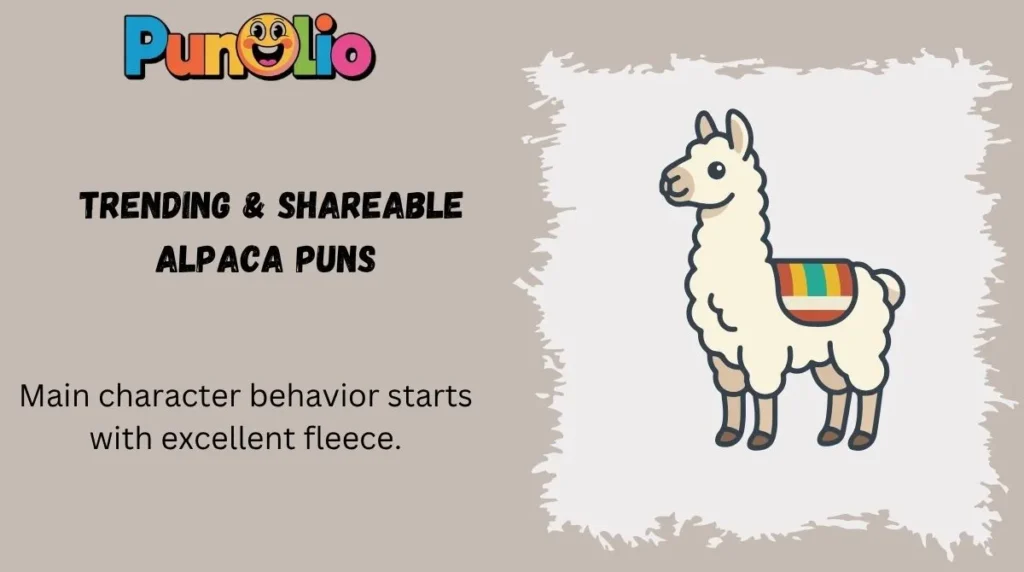 Trending & Shareable Alpaca Puns