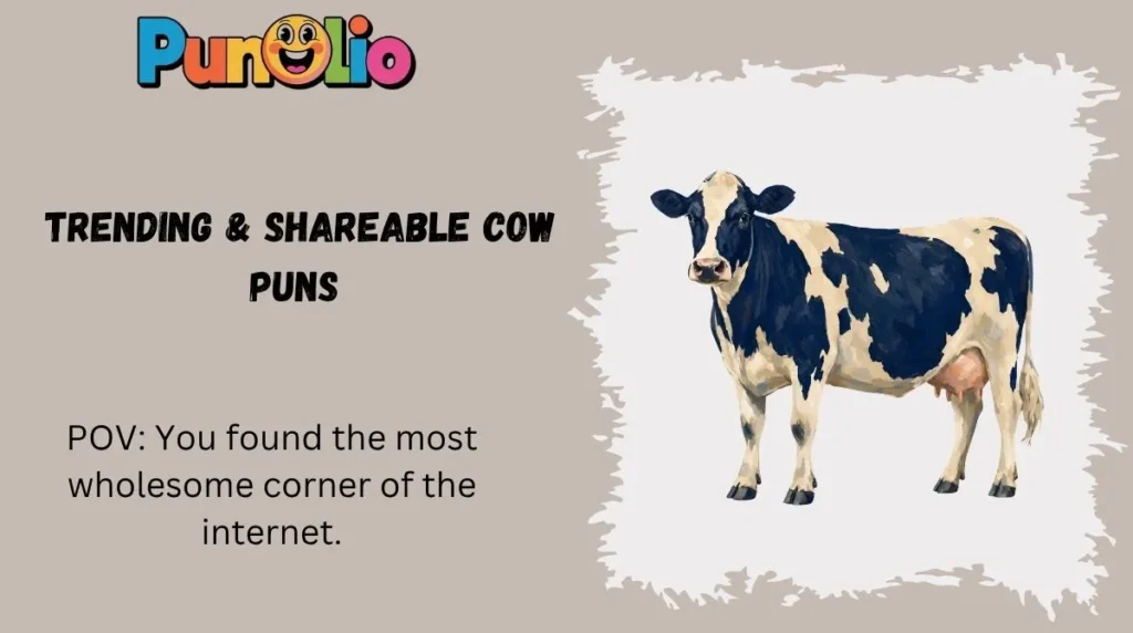 Trending & Shareable Cow Puns