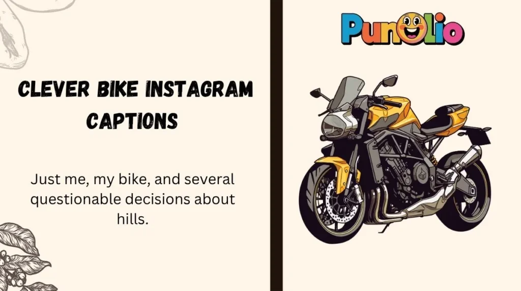 Clever Bike Instagram Captions 