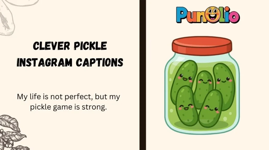 Clever Pickle Instagram Captions