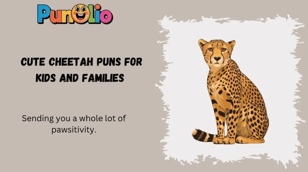 Cute Cheetah Puns for Kids and Families